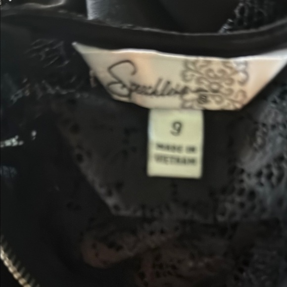 Speechless Black Lace and Pink Tulle Dress - Picture 2 of 5